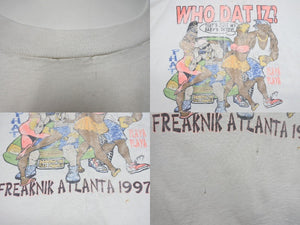 VINTAGE ヴィンテージ 1997年 WHO DAT IZ? FREAKNIK ATLANTA 半袖Tシャツ サイズXL アトランタ 古着 良品 中古 4c075782 