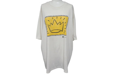 VINTAGE ヴィンテージ 90's King Jesus キングジーザス 半袖Tシャツ サイズXL プリント ホワイト 古着 美品 中古 4c075783 