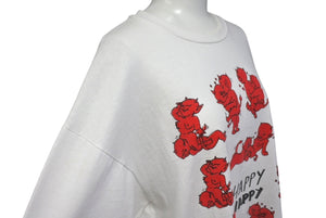 VINTAGE ヴィンテージ 90's Devil Sex Positions デビルセックスポジション半袖Tシャツ サイズL ホワイト 美品 中古 4c075786 