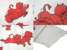 画像をギャラリービューアに読み込む, VINTAGE ヴィンテージ 90&#39;s Devil Sex Positions デビルセックスポジション半袖Tシャツ サイズL ホワイト 美品 中古 4c075786 