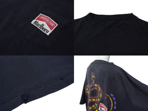 [中古/中古]半袖Ｔシャツ VINTAGE ヴィンテージ Marlboro SNAKE PASS Tシャツ ブラック コットン Bランク 中古 4c075795 