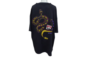 [中古/中古]半袖Ｔシャツ VINTAGE ヴィンテージ Marlboro SNAKE PASS Tシャツ ブラック コットン Bランク 中古 4c075795 