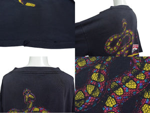 [中古/中古]半袖Ｔシャツ VINTAGE ヴィンテージ Marlboro SNAKE PASS Tシャツ ブラック コットン Bランク 中古 4c075795 