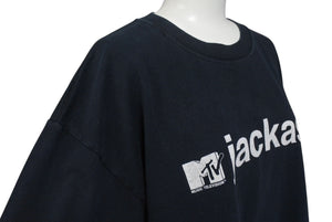 VINTAGE ヴィンテージ Jackass ジャッカス プロモーション半袖Tシャツ 2005 コットン ブラック ホワイト サイズL 良品 中古 4c075801 