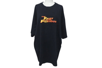 VINTAGE ヴィンテージ The Fast and The Furious ワイルドスピード 半袖Tシャツ ブラック コットン サイズXL 美品 中古 4c075803