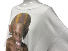 Load image into Gallery viewer, VINTAGE ヴィンテージ DUNLOP ダンロップ DENIS RODMAN デニスロッドマン プロモーションTシャツ ホワイト サイズL 美品 中古 4c075808