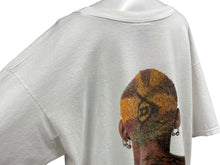Load image into Gallery viewer, VINTAGE ヴィンテージ DUNLOP ダンロップ DENIS RODMAN デニスロッドマン プロモーションTシャツ ホワイト サイズL 美品 中古 4c075808