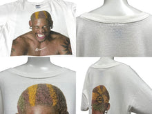 Load image into Gallery viewer, VINTAGE ヴィンテージ DUNLOP ダンロップ DENIS RODMAN デニスロッドマン プロモーションTシャツ ホワイト サイズL 美品 中古 4c075808