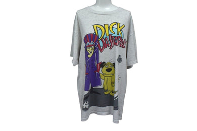 VINTAGE ヴィンテージ Dick Dastardly ディックダスタードリー 半袖Tシャツ 1993年製 グレー コットン サイズL 美品 中古 4c075809 