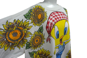 VINTAGE ヴィンテージ TWEETY トゥイーティー 半袖Tシャツ LOONEY TUNES ルーニーテューンズ ホワイト 美品 中古 4c075810 