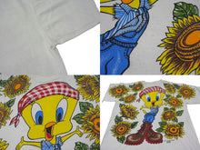 画像をギャラリービューアに読み込む, VINTAGE ヴィンテージ TWEETY トゥイーティー 半袖Tシャツ LOONEY TUNES ルーニーテューンズ ホワイト 美品 中古 4c075810 