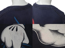 画像をギャラリービューアに読み込む, VINTAGE ヴィンテージ ミッキー ミッキー オフィシャル 半袖Tシャツ コットン ネイビー ベージュ ONE SIZE 良品 中古 4c075813 