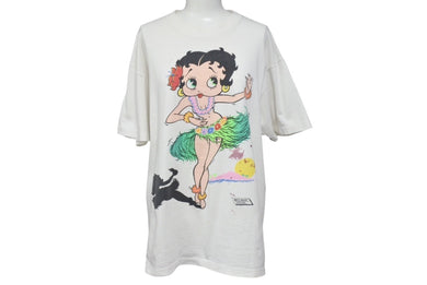 VINTAGE ヴィンテージ BETTY BOOP ベティー ブープ 半袖Tシャツ 1989年製 フラダンス サイズL 良品 中古 4c075814 正規品