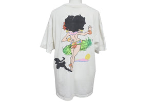 VINTAGE ヴィンテージ BETTY BOOP ベティー ブープ 半袖Tシャツ 1989年製 フラダンス サイズL 良品 中古 4c075814 正規品