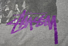 画像をギャラリービューアに読み込む, OLD STUSSY オールドステューシー フォト半袖Tシャツ 古着 ヴィンテージ コットン グレー ブラック サイズXL 美品 中古 4c075818 