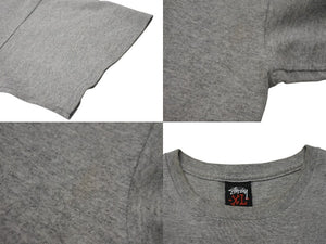 OLD STUSSY オールドステューシー フォト半袖Tシャツ 古着 ヴィンテージ コットン グレー ブラック サイズXL 美品 中古 4c075818 
