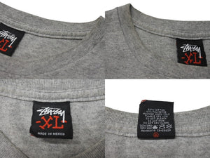 OLD STUSSY オールドステューシー フォト半袖Tシャツ 古着 ヴィンテージ コットン グレー ブラック サイズXL 美品 中古 4c075818 