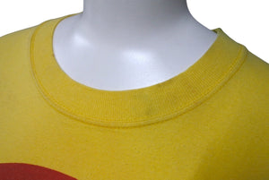 VINTAGE ヴィンテージ シェル パロディ ヘル半袖Tシャツ コットン イエロー レッド サイズL 良品 中古 4c075822 