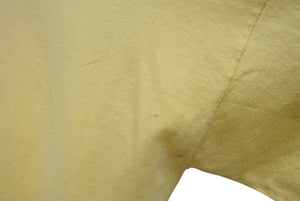 VINTAGE ヴィンテージ シェル パロディ ヘル半袖Tシャツ コットン イエロー レッド サイズL 良品 中古 4c075822 