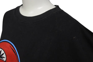VINTAGE ヴィンテージ マリオ パロディ Wiid 半袖Tシャツ サイズXL WEED ウィード マリファナ 古着 黒 美品 中古 4c075827 
