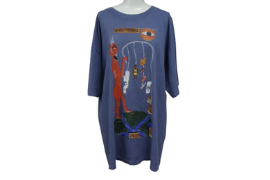 VINTAGE ヴィンテージ 90s HOUSE OF BLUES ハウスオブブルース 半袖Tシャツ コットン パープル系 サイズXL 美品 中古 4c075828