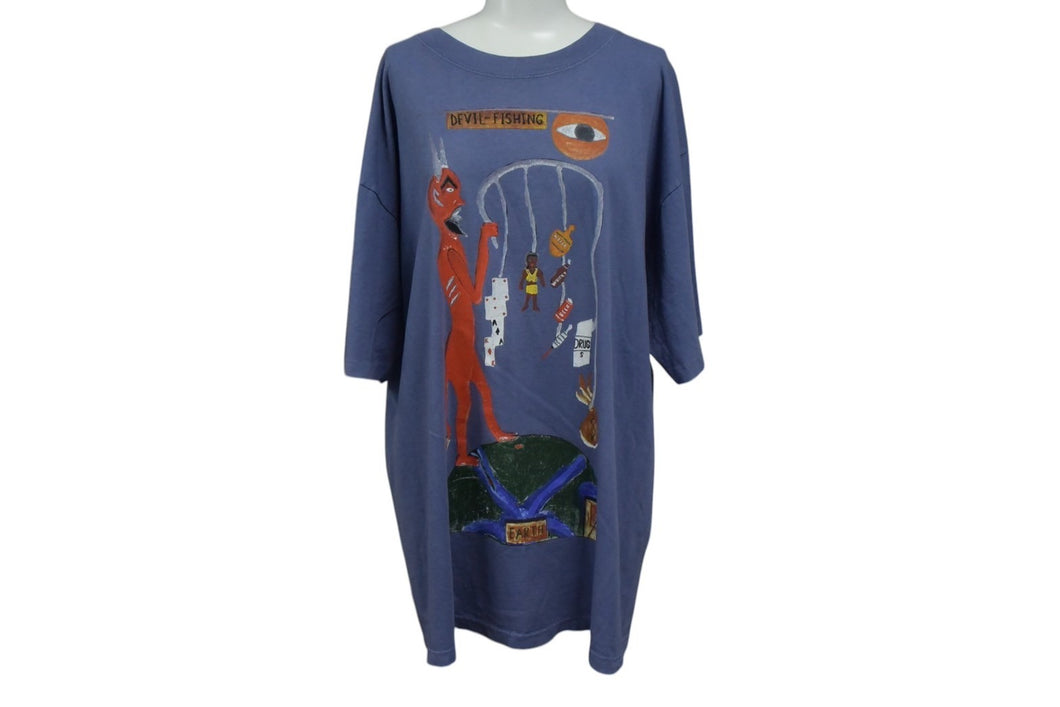 VINTAGE ヴィンテージ 90s HOUSE OF BLUES ハウスオブブルース 半袖Tシャツ コットン パープル系 サイズXL 美品 中古 4c075828