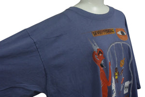 VINTAGE ヴィンテージ 90s HOUSE OF BLUES ハウスオブブルース 半袖Tシャツ コットン パープル系 サイズXL 美品 中古 4c075828
