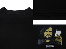 画像をギャラリービューアに読み込む, VINTAGE ヴィンテージ 90s CHARLES MANSON チャールズマンソン ミルクはありますか? 半袖Tシャツ ブラック 古着 美品 4c075829 中古