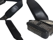 Load image into Gallery viewer, GOYARD ゴヤール グランブルーMM ショルダーバッグ マーカージュ家紋入り PVC レザー ブラック ブルー グリーン 美品 中古 4c075835