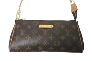 極美品 LOUIS VUITTON ルイヴィトン エヴァ ショルダーバッグ M95567 モノグラム ブラウン ゴールド金具 中古 4c075839
