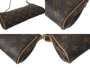 極美品 LOUIS VUITTON ルイヴィトン エヴァ ショルダーバッグ M95567 モノグラム ブラウン ゴールド金具 中古 4c075839