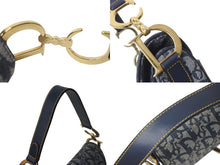Load image into Gallery viewer, 極美品 Christian Dior クリスチャンディオール デニムトロッターサドルバッグ ネイビー ガリアーノ期 中古 4c075841