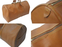 Load image into Gallery viewer, LOUIS VUITTON ルイヴィトン ボストンバッグ キーポル50 M42962 ブラウン エピレザー ゴールド金具 良品 中古 4c075843