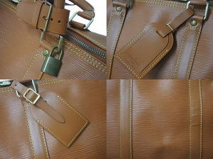 LOUIS VUITTON ルイヴィトン ボストンバッグ キーポル50 M42962 ブラウン エピレザー ゴールド金具 良品 中古 4c075843