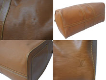 Load image into Gallery viewer, LOUIS VUITTON ルイヴィトン ボストンバッグ キーポル50 M42962 ブラウン エピレザー ゴールド金具 良品 中古 4c075843