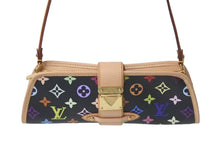 Load image into Gallery viewer, 新品同様 LOUIS VUITTON ルイヴィトン 村上隆 シャーリー M40050 モノグラムマルチ ブラック ゴールド金具 中古 4c075845