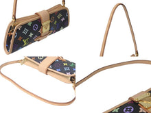 Load image into Gallery viewer, 新品同様 LOUIS VUITTON ルイヴィトン 村上隆 シャーリー M40050 モノグラムマルチ ブラック ゴールド金具 中古 4c075845