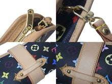 Load image into Gallery viewer, 新品同様 LOUIS VUITTON ルイヴィトン 村上隆 シャーリー M40050 モノグラムマルチ ブラック ゴールド金具 中古 4c075845