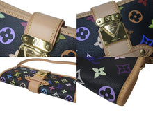 Load image into Gallery viewer, 新品同様 LOUIS VUITTON ルイヴィトン 村上隆 シャーリー M40050 モノグラムマルチ ブラック ゴールド金具 中古 4c075845