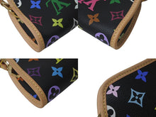 Load image into Gallery viewer, 新品同様 LOUIS VUITTON ルイヴィトン 村上隆 シャーリー M40050 モノグラムマルチ ブラック ゴールド金具 中古 4c075845