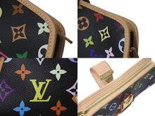 Load image into Gallery viewer, 新品同様 LOUIS VUITTON ルイヴィトン 村上隆 シャーリー M40050 モノグラムマルチ ブラック ゴールド金具 中古 4c075845
