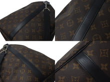 Load image into Gallery viewer, 極美品 LOUIS VUITTON ルイヴィトン キーポルバンドリエール55 ボストンバッグ M56714 モノグラムマカサー ブラック 中古 4c075858