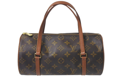 LOUIS VUITTON ルイヴィトン パピヨンPM 26 筒形 ハンドバック ブラウン モノグラム M51366 美品 中古 4c075859