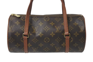 LOUIS VUITTON ルイヴィトン パピヨンPM 26 筒形 ハンドバック ブラウン モノグラム M51366 美品 中古 4c075859