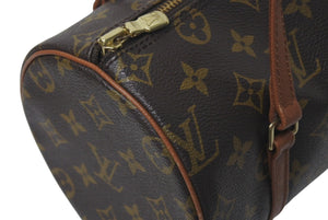 LOUIS VUITTON ルイヴィトン パピヨンPM 26 筒形 ハンドバック ブラウン モノグラム M51366 美品 中古 4c075859