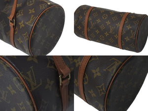 LOUIS VUITTON ルイヴィトン パピヨンPM 26 筒形 ハンドバック ブラウン モノグラム M51386 美品 中古 4c075859