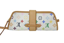 Load image into Gallery viewer, 極美品 LOUIS VUITTON ルイヴィトン バッグ シャーリー 村上隆 モノグラムマルチカラー ホワイト M40049 ゴールド金具 中古 4c075863