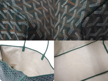 Load image into Gallery viewer, 新品同様 GOYARD ゴヤール SAINT LOUIS GM サンルイGM トートバッグ PVCコーティングキャンバス グリーン 中古 4c075865