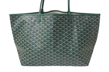 Load image into Gallery viewer, 新品同様 GOYARD ゴヤール SAINT LOUIS GM サンルイGM トートバッグ PVCコーティングキャンバス グリーン 中古 4c075865