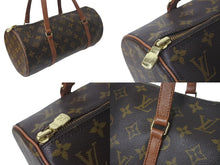 Load image into Gallery viewer, LOUIS VUITTON ルイヴィトン ハンドバック パピヨン30 GM 筒型 モノグラム M51385 ゴールド金具 ブラウン ポーチ付き 美品 中古 4c075872